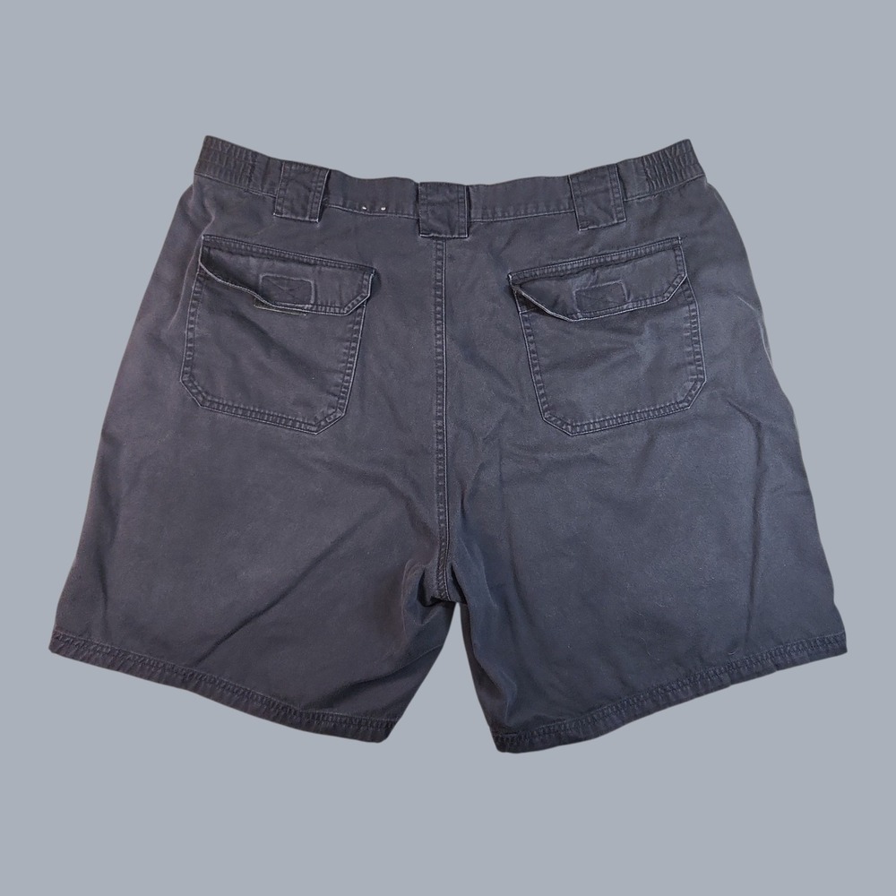 St John's Bay Men's Size 42 Blue Utility Fatigue Shorts Side Elastic Cotton - Picture 2 of 6